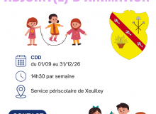 Offre d'emploi Adjoint d'animation 2026